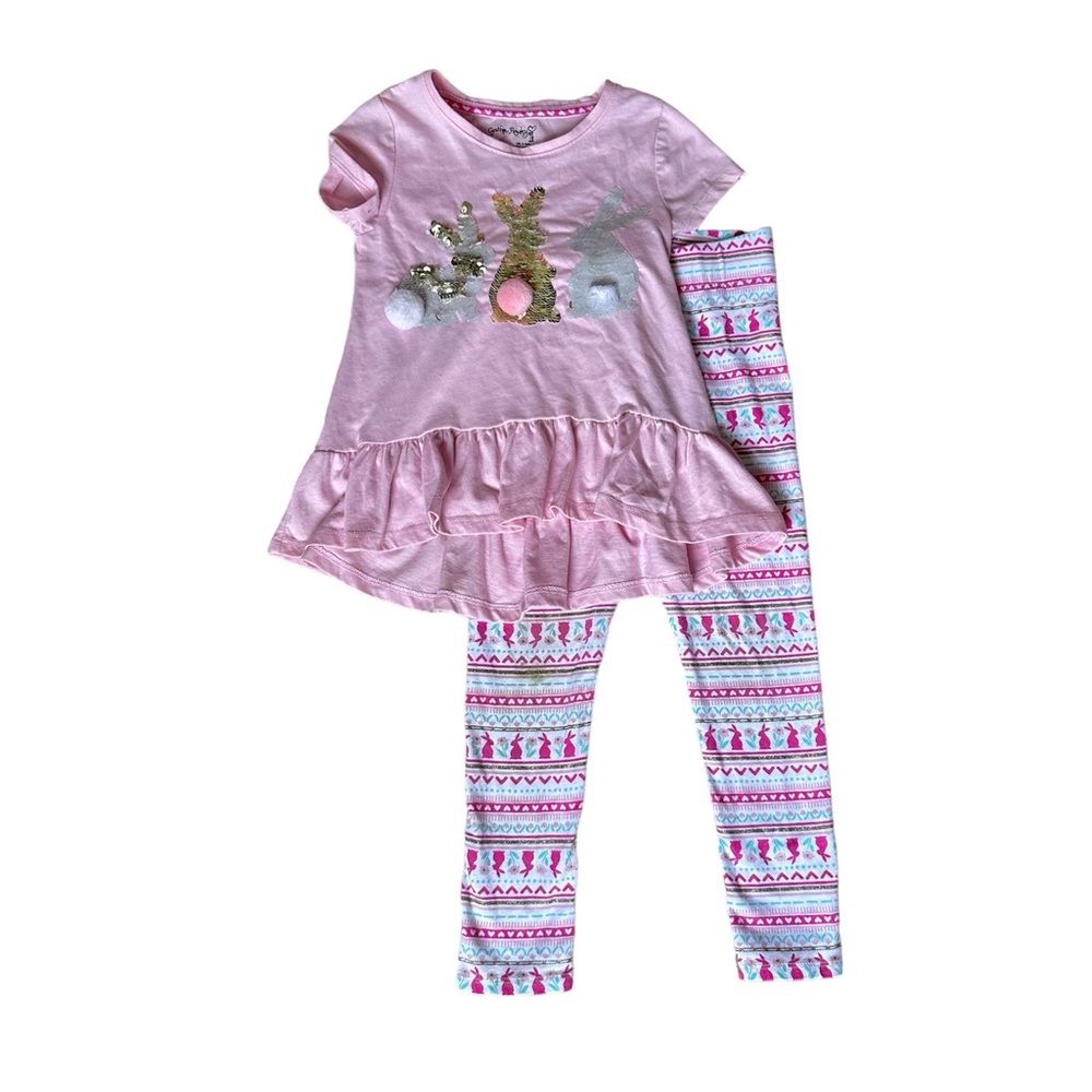 3/$25 Cynthia Rowley Sequin Bunny Outfit Set